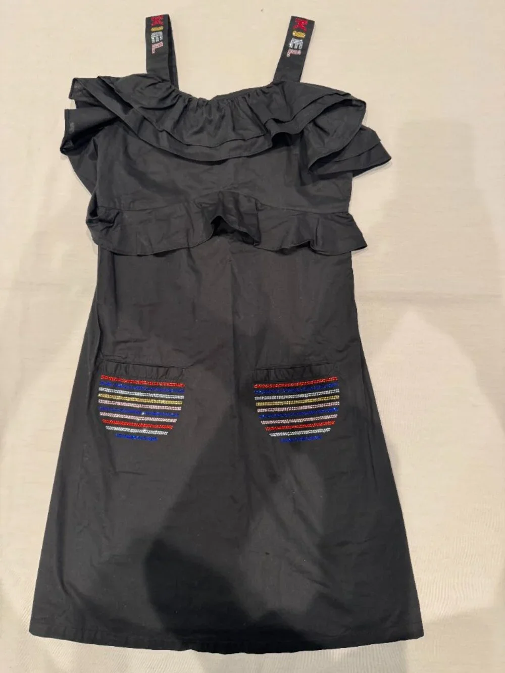 Share SONIA RYKIEL rhinestone-embellished cotton dress for girls size 14